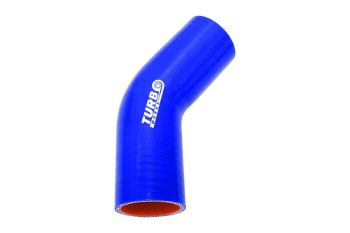 Padidinto atsparumo silikoninė alkūnė (45), 76 mm, Pro mėlyna