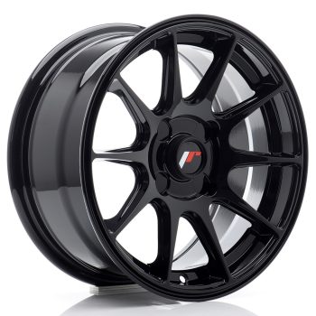 JR Wheels JR11 15×7 ET30 4H BLANK Gloss Black