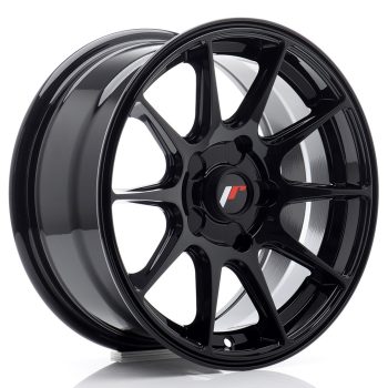 JR Wheels JR11 15×7 ET20-30 BLANK Gloss Black