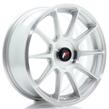 JR Wheels JR11 17×7 ET20-38 BLANK Silver Machined Face