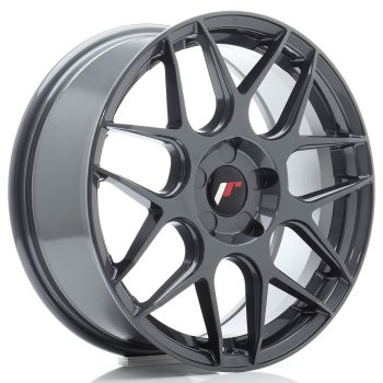 JR Wheels JR18 17×7 ET20-40 5H BLANK Hyper Gray