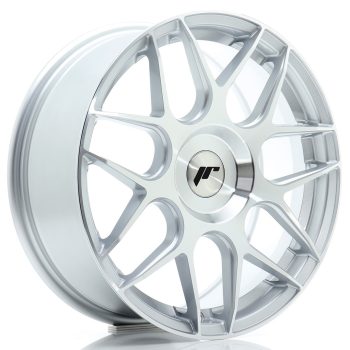 JR Wheels JR18 17×7 ET20-40 BLANK Silver Machined Face