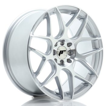 JR Wheels JR18 17×8 ET35 4×100/114 Silver Machined Face