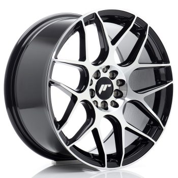 JR Wheels JR18 17×8 ET35 5×100/114 Black Machined Face