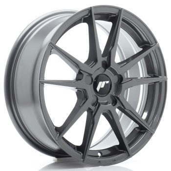 JR Wheels JR21 17×7 ET20-40 5H BLANK Hyper Gray