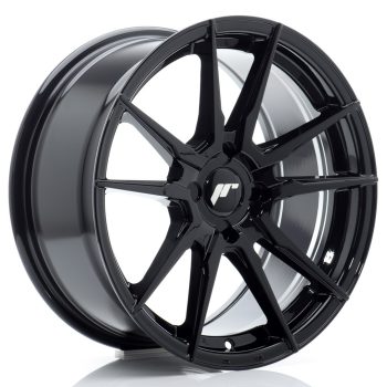 JR Wheels JR21 17×8 ET20-35 4H BLANK Gloss Black