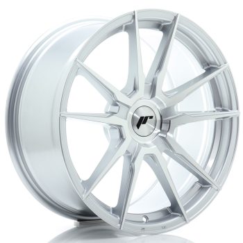 JR Wheels JR21 18×8 ET20-40 BLANK Silver Machined Face