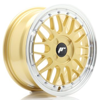 JR Wheels JR23 16×7 ET20-45 4H BLANK Gold w/ Machined Lip