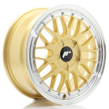 JR Wheels JR23 16×7 ET20-45 5H BLANK Gold w/ Machined Lip