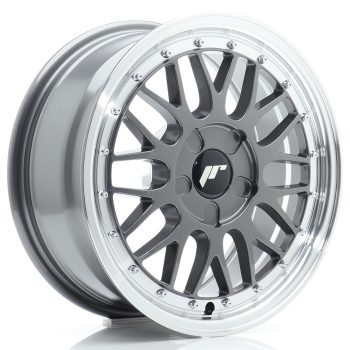 JR Wheels JR23 16×7 ET20-45 5H BLANK Hyper Gray w/ Machined Lip