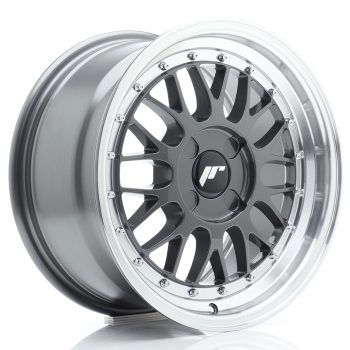 JR Wheels JR23 16×8 ET20-45 4H BLANK Hyper Gray w/ Machined Lip