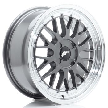 JR Wheels JR23 17×7,5 ET20-40 4H BLANK Hyper Gray w/ Machined Lip