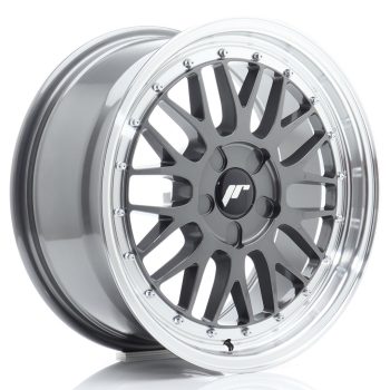 JR Wheels JR23 17×7,5 ET20-40 5H BLANK Hyper Gray w/ Machined Lip