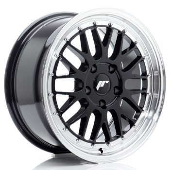 JR Wheels JR23 17×8 ET35 5×100 Gloss Black w/ Machined Lip