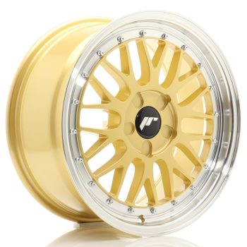 JR Wheels JR23 17×8 ET20-45 5H BLANK Gold w/ Machined Lip