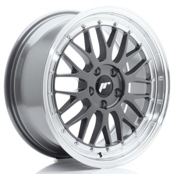 JR Wheels JR23 18×8 ET40 5×112 Hyper Gray w/ Machined Lip