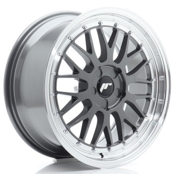 JR Wheels JR23 18×8 ET20-42 5H BLANK Hyper Gray w/ Machined Lip