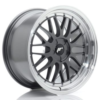 JR Wheels JR23 19×9 ET20-40 5H BLANK Hyper Gray w/ Machined Lip