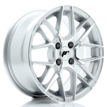 JR Wheels JR28 15×7 ET25 4×100 Silver Machined Face
