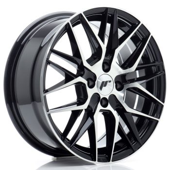 JR Wheels JR28 16×7 ET40 4×100 Gloss Black Machined Face