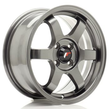 JR Wheels JR3 15×7 ET25 4×100 Gun Metal