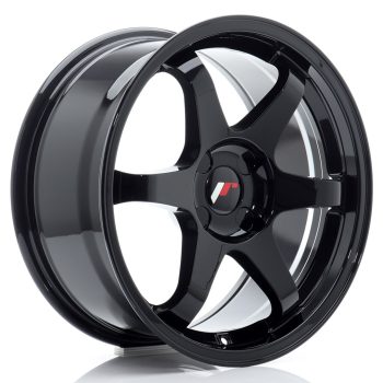 JR Wheels JR3 17×8 ET20-35 4H BLANK Gloss Black