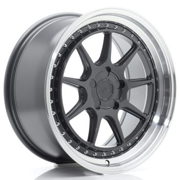 JR Wheels JR47 18×8,5 ET15-35 5H BLANK Hyper Gray w/ Machined Lip