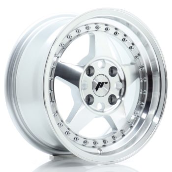JR Wheels JR6 15×7 ET25 4×100 Silver Machined Face