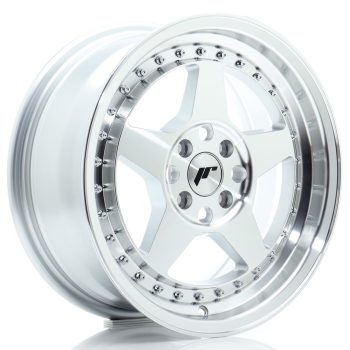 JR Wheels JR6 16×7 ET35 4×100 Silver Machined Face