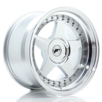 JR Wheels JR6 17×10 ET0-20 BLANK Silver Machined Face
