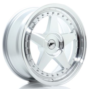 JR Wheels JR6 18×8 ET20-35 BLANK Silver Machined Face