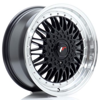 JR Wheels JR9 17×7,5 ET20 4×100/108 Gloss Black w/ Machined Lip